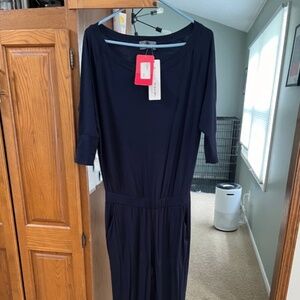Women's Evereve Michael Stars XS Navy Jumpsuit NWT